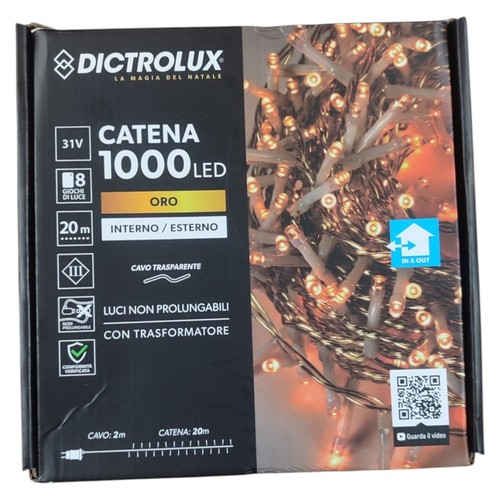 Serie luci natale 1000 - led, oro