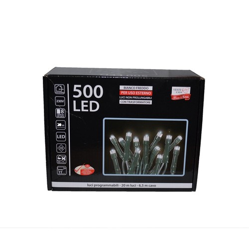 500 luci led natale - natale, bianco